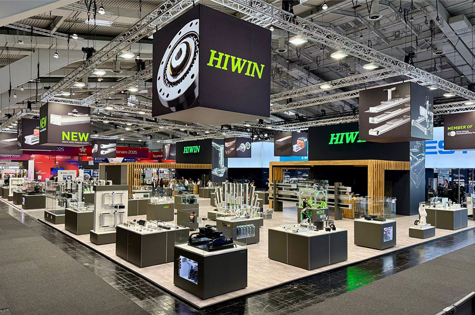 HIWIN携上银直线电机与上银导轨亮相汉诺威工业博览会，全新展会形象引行业瞩目  